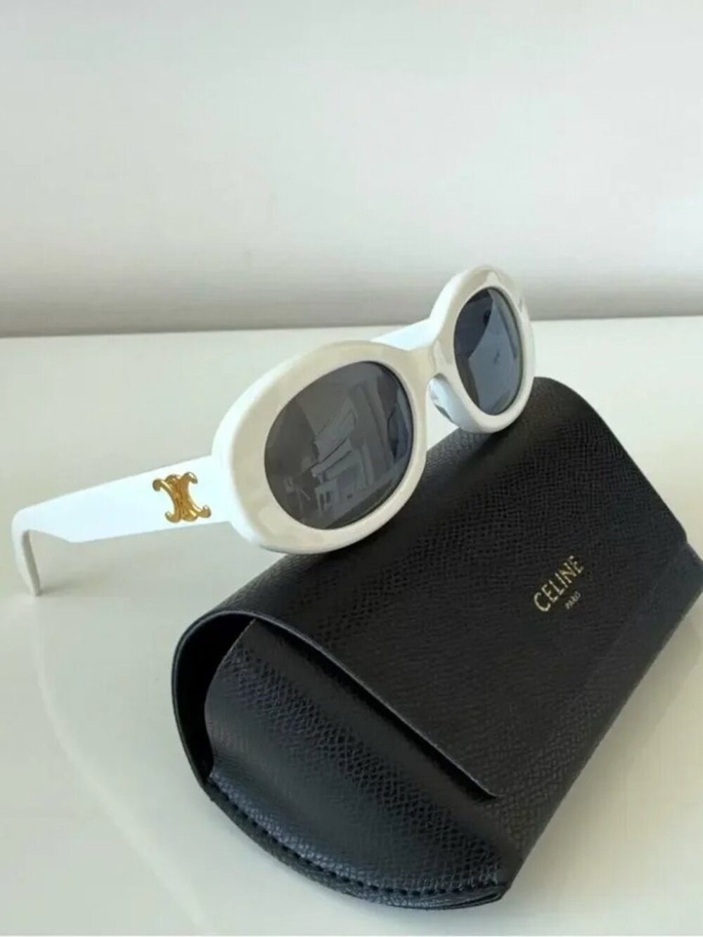 Celine White Sunglasses - Picture 7 of 7